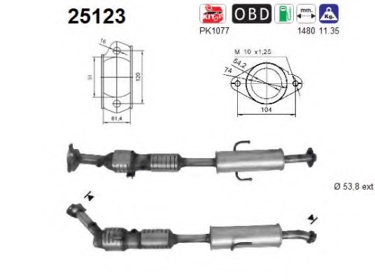 AS 25123 Catalytic Converter